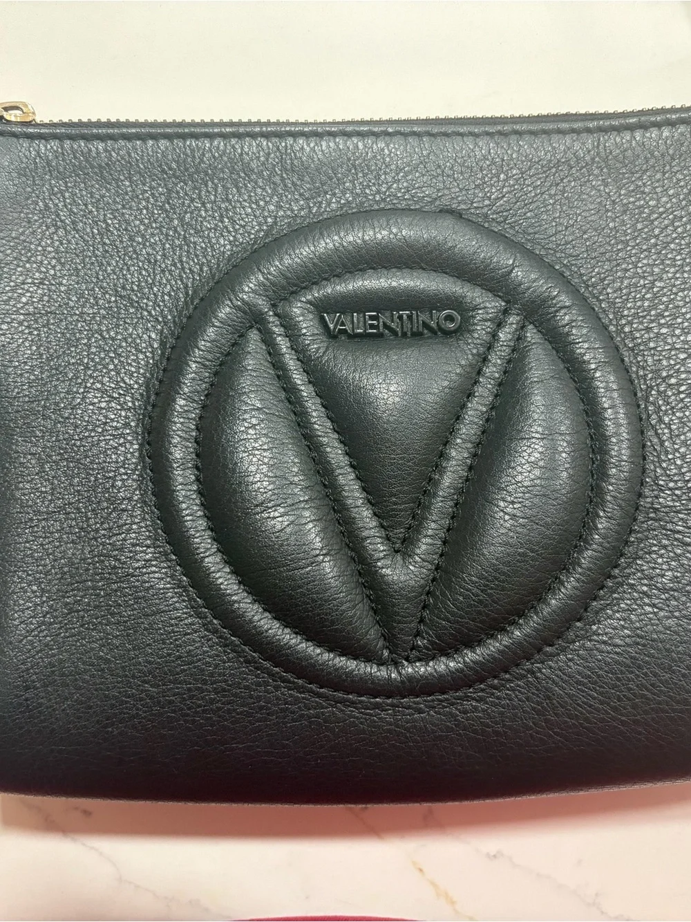 Valentino Black Leather Crossbody with Tassel